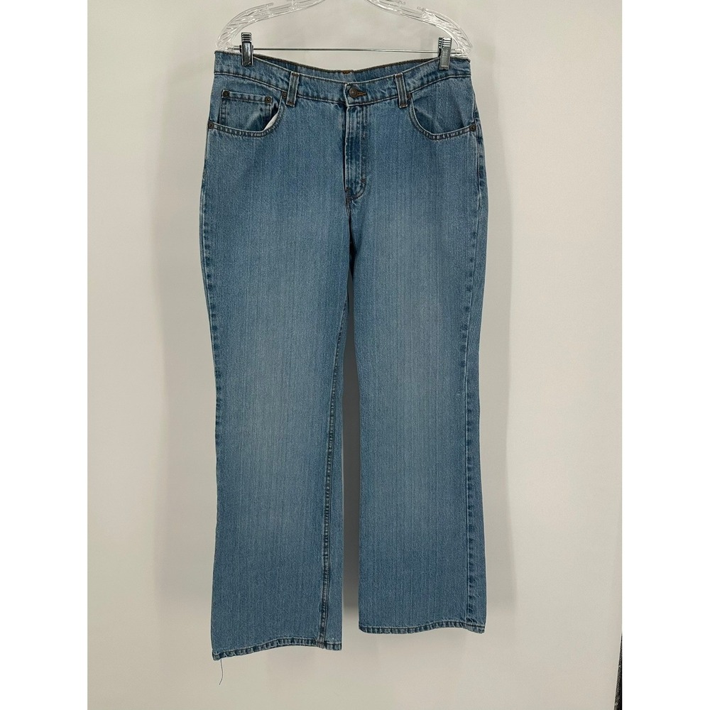 Jordache Womens Vintage Y2K High Rise Bootcut Jeans Size 35x32 Cowgirl 90s